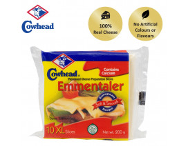 Cowhead Emmentaler Slice Cheddar - Carton