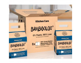 Bambooloo®100% bamboo pulp food-safe Kitchen Rolls - Case