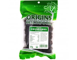 Origins Health Food Organic Cranberries - Carton
