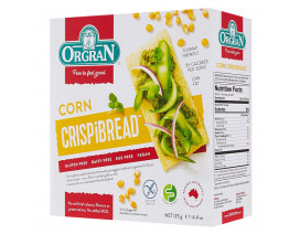 Orgran Toasted Corn Crispbread - Carton