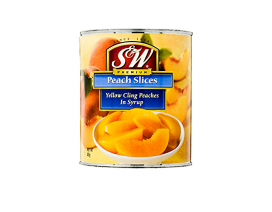 S&W Cling Peaches Halves - Carton