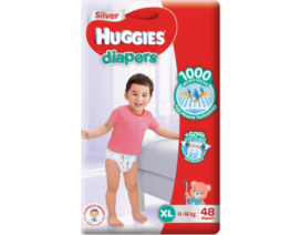 Huggies Silver Diapers - XL - Carton