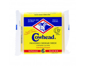 Cowhead Cheese Slices 6's - Carton