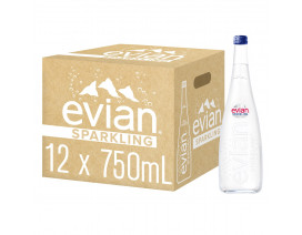 Evian Sparkling Natural Mineral Water GLASS - Carton