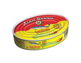 Ayam Brand Sardines Spicy Lime  (Oval) - Carton