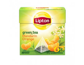 Lipton Pyramids Green Tea Bags Mandarin Orange - Case