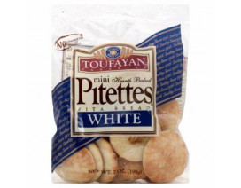 Toufayan Bakery Classic White MINI Pitettes 7oz (20ct) - Carton