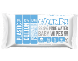 Champs 99.9% Pure Water Baby Wipes 60Sx2 - Carton