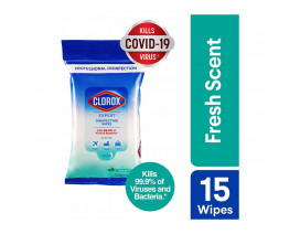 Clorox Expert Disinfecting Wipes Flowpack - Fresh Scent, 15s - Case