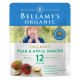 Bellamy's Organic Pear & Apple Snacks - Carton