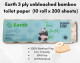 Earth 3ply Unbleached Bamboo Toilet Paper (10 Roll x 200 Sheets) - Carton